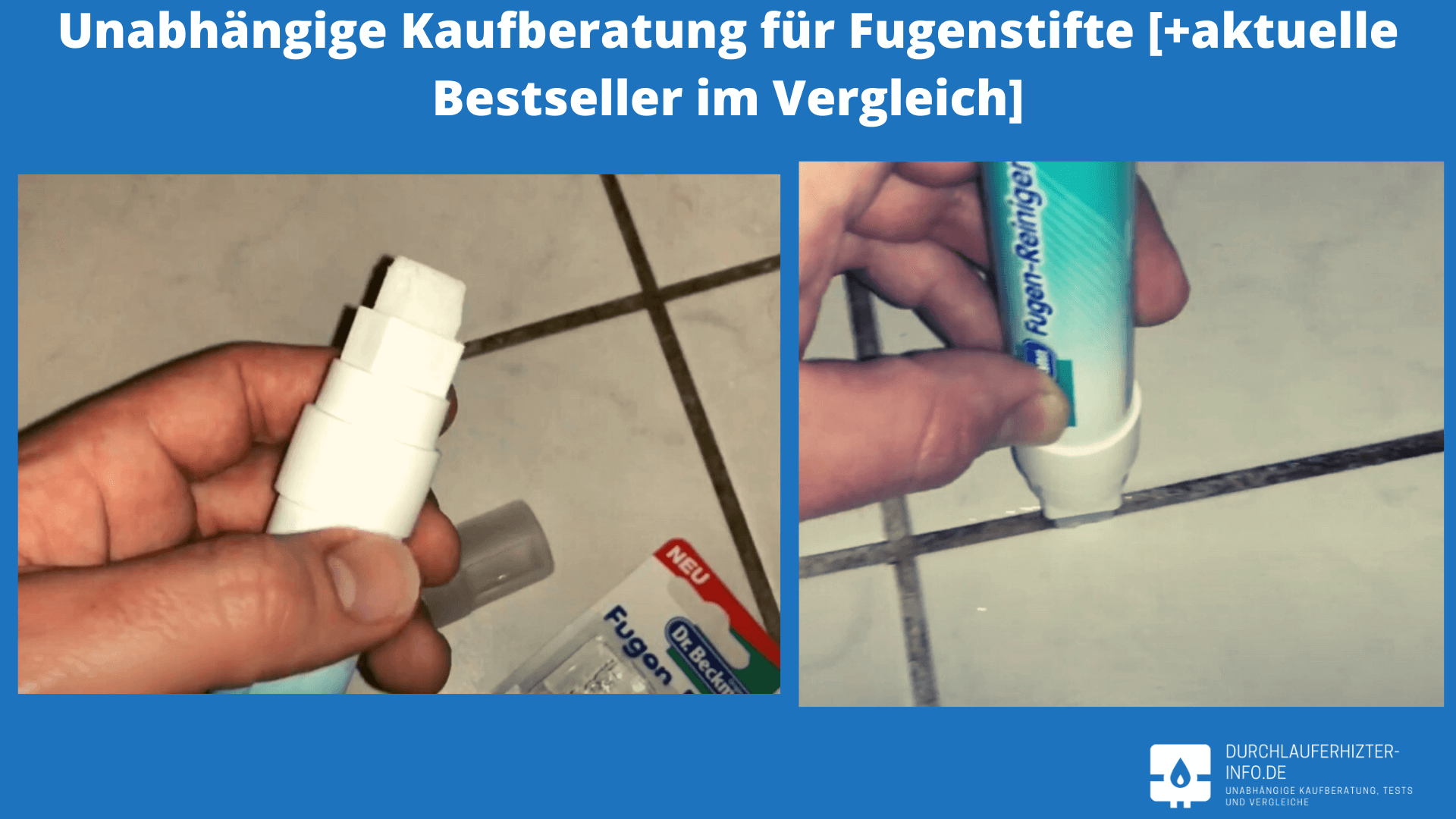 Fugenmarker Fugenstift für Fliesen Anti Schimmel für Küche/Bad/ Dusche 