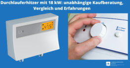 Durchlauferhitzer 18 kw Test