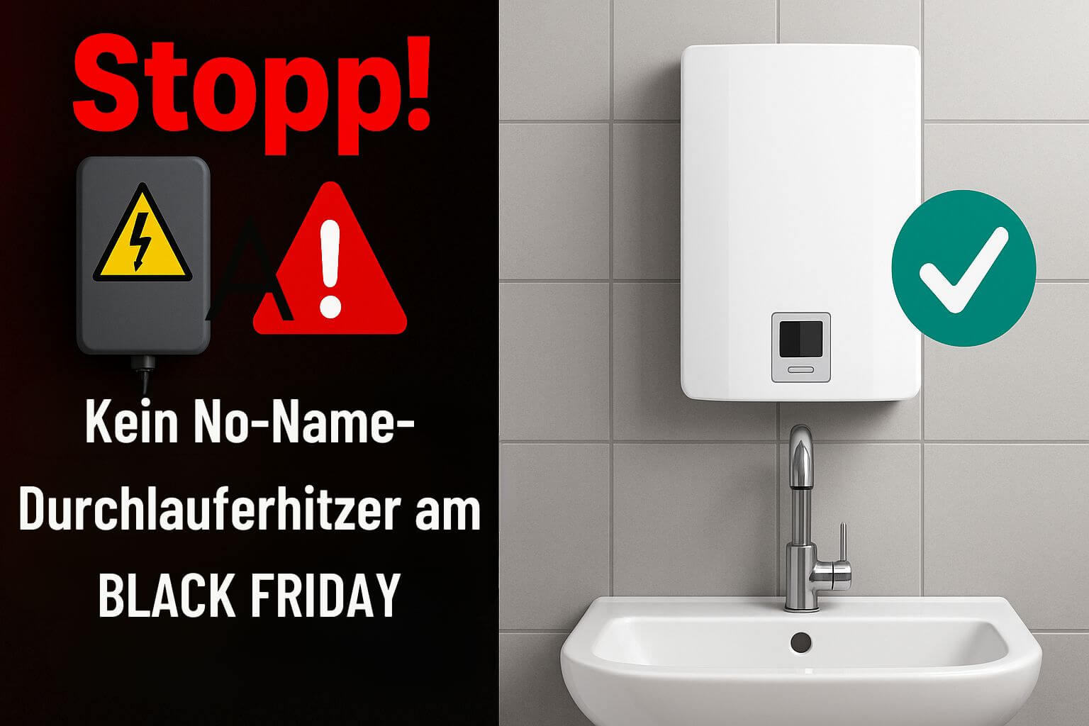 A Kein No-Name- Durchlauferhitzer am BLACK FRIDAY