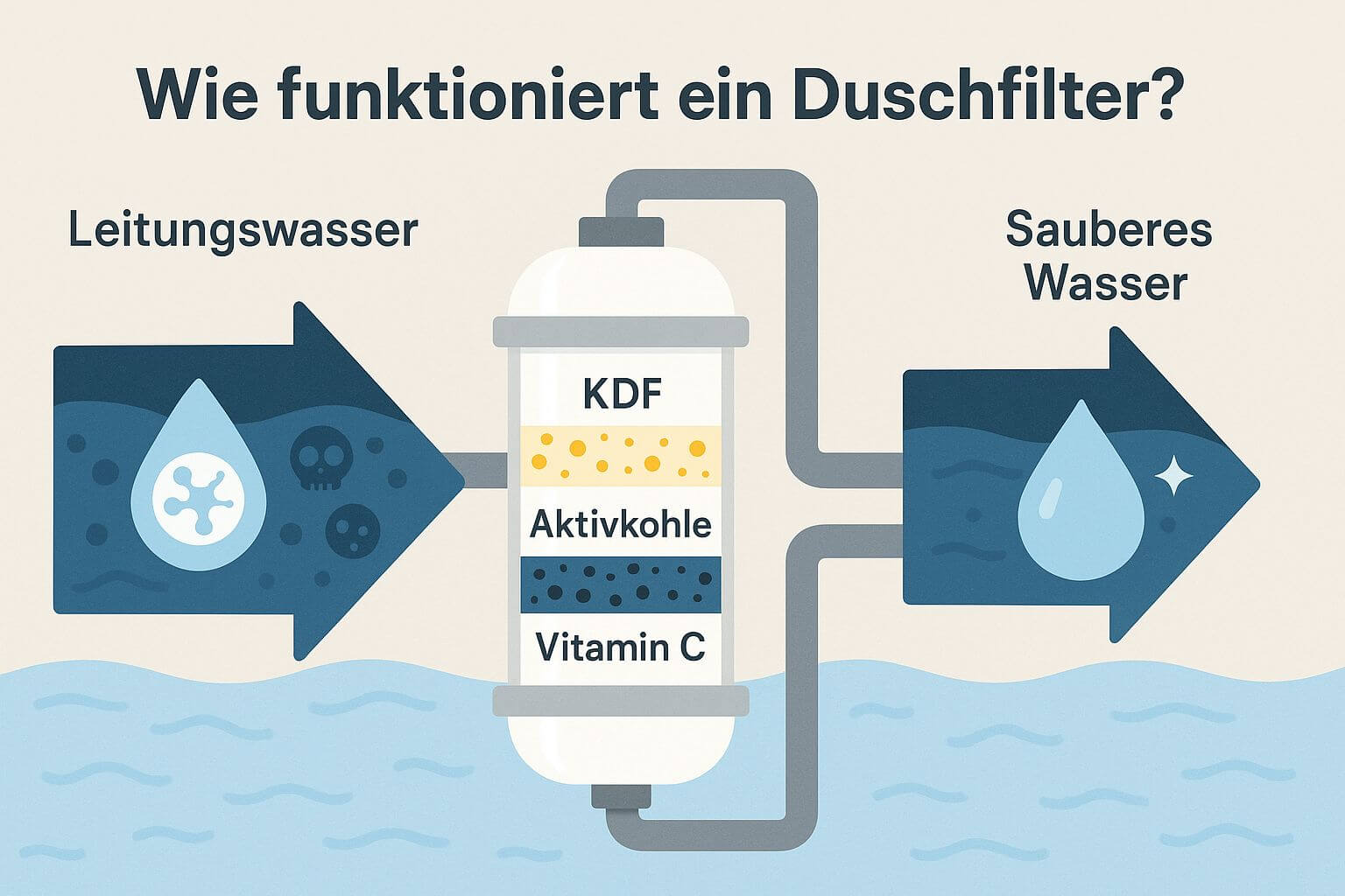 Duschfilter Funktionsweise