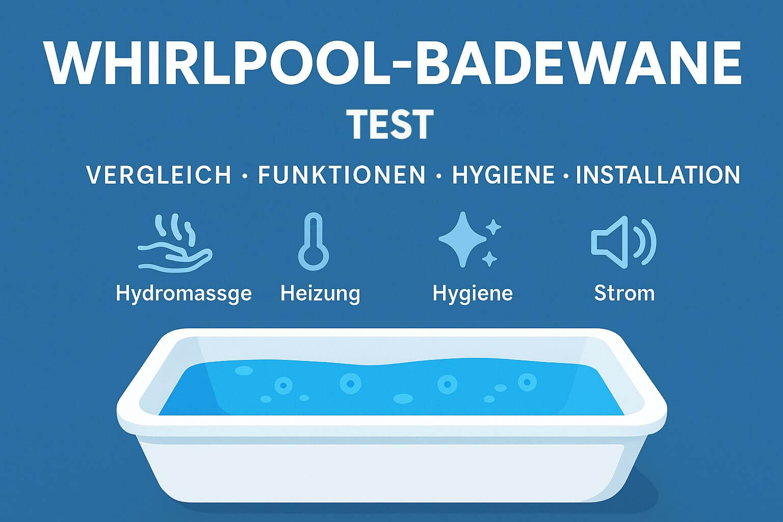 Whirlpool-Badewanne Test